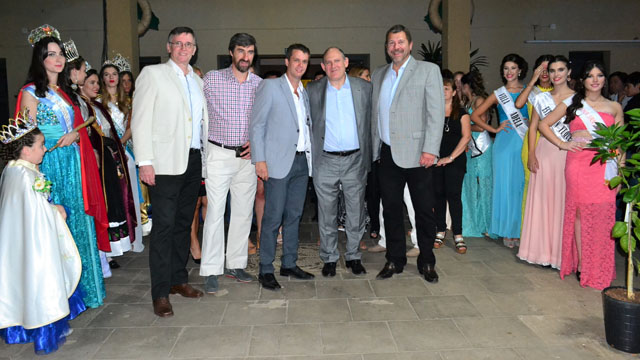 Loggio, Giano, Cresto, Niez y Gay, en la inauguración de la fiesta