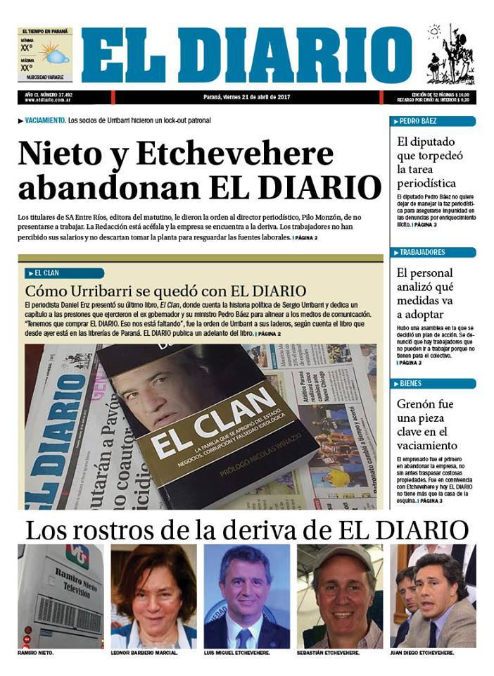 La tapa alternativa de El Diario