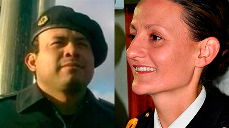 Cabo principal Sergio Antonio Cuellar-Teniente de navío Eliana María Krawczyk