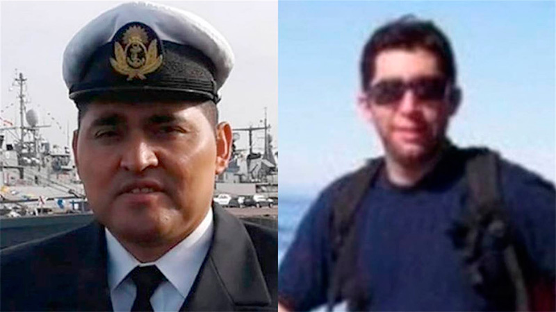 Cabo principal Leandro Fabián Cisneros-Cabo principal Jorge Isabelino Ortiz.