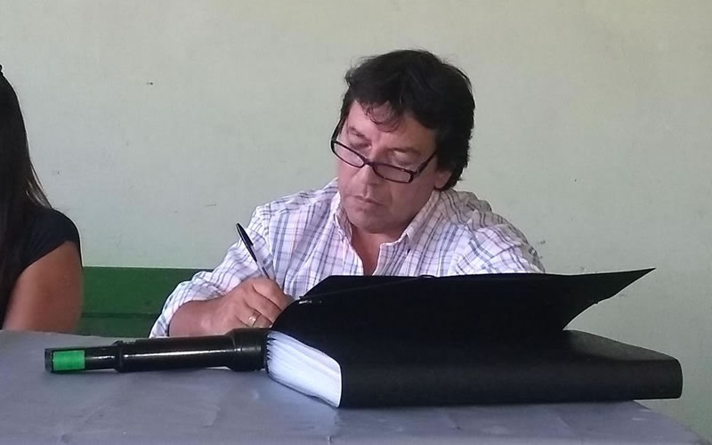 Hugo Coronel integra el grupo de vecinos que recurrió a la Justicia Civil y Comercial.