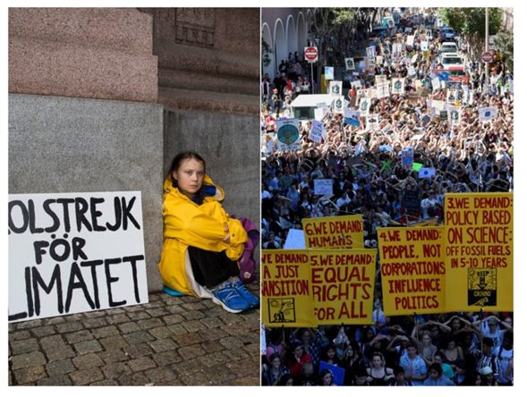 Greta en sus primeras protestas vs. las actuales: el impacto de la sueca
