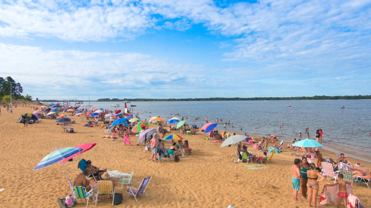 Las playas en San José, ubicadas a la vera del río Uruguay.