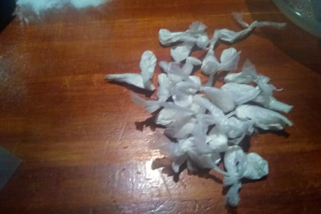 Esos son los envoltorios con cocaína encontrados en Chajarí.