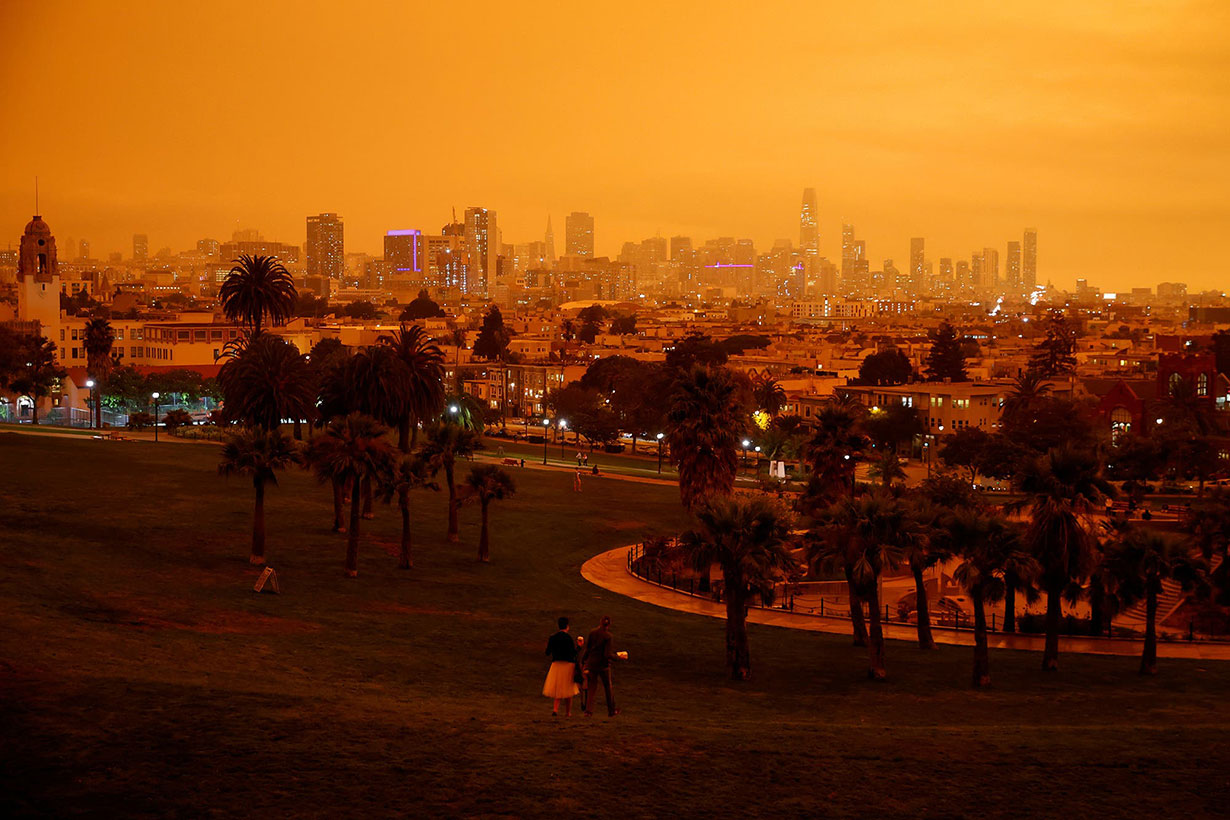 La foto del centro de San Francisco desde Dolores Park. Fuente: Reuters - Crédito: Stephen Lam