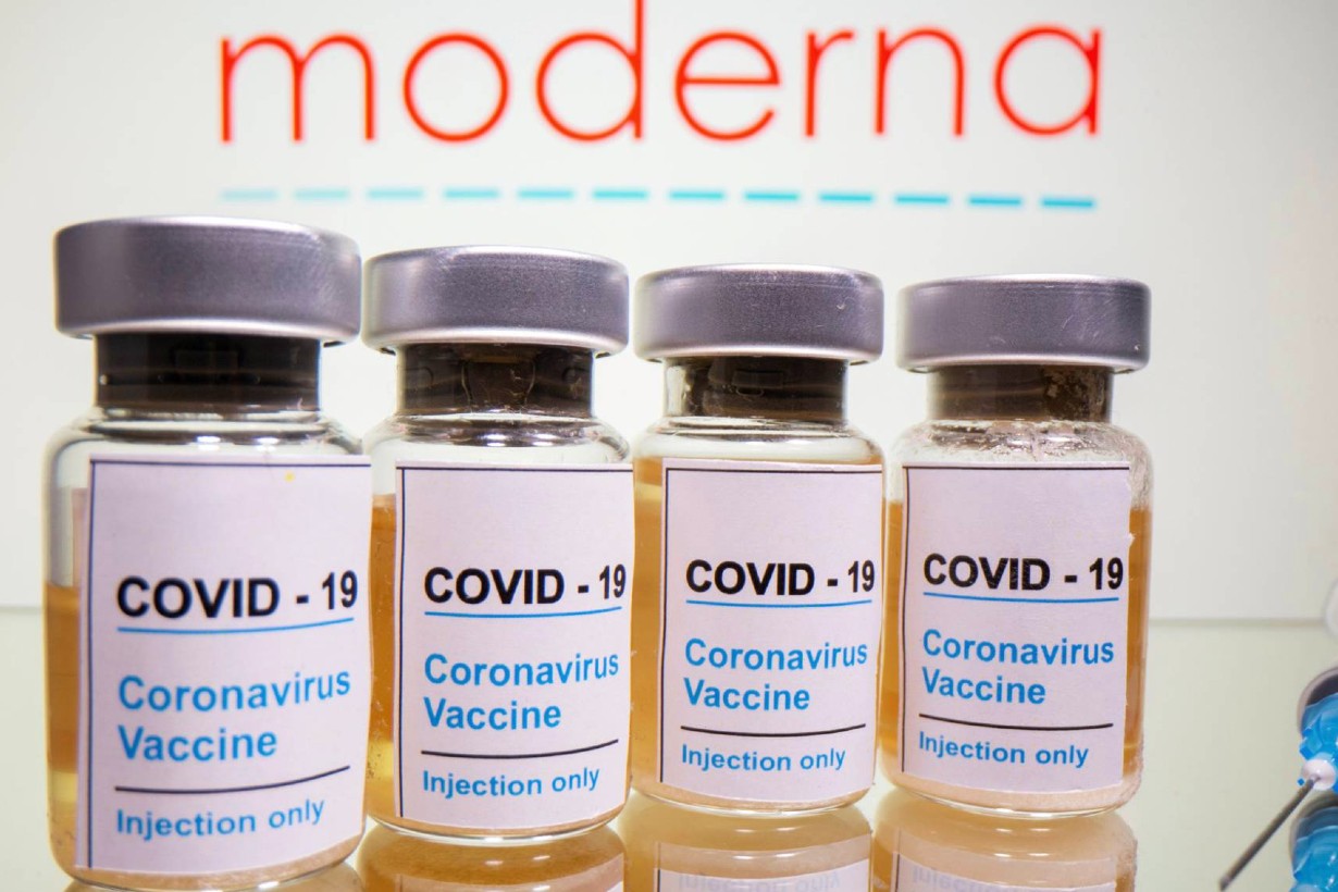 Viales de la vacuna de Moderna (Reuters).