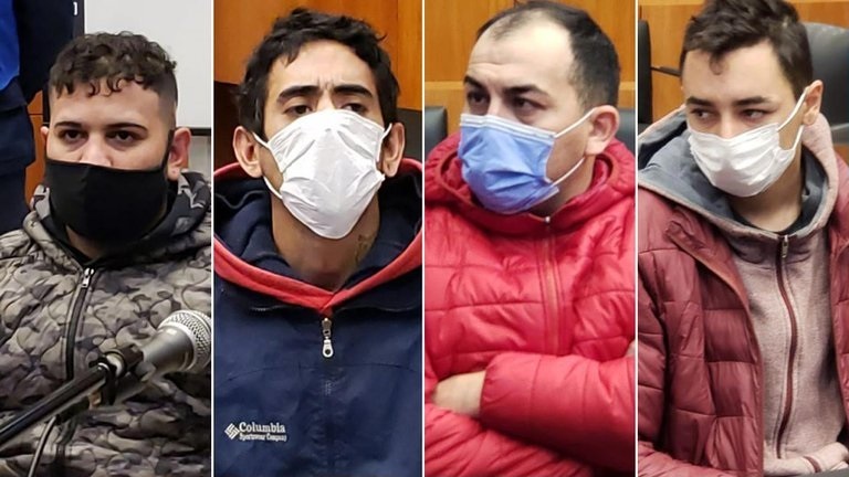 Ramiro Colman, Iván Garay, Alberto Osuna y Ezequiel Morato, los sospechosos del caso.