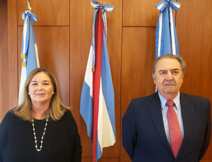 Susana Medina y Daniel Carubia, presidente y vice desde el 1 de febrero.