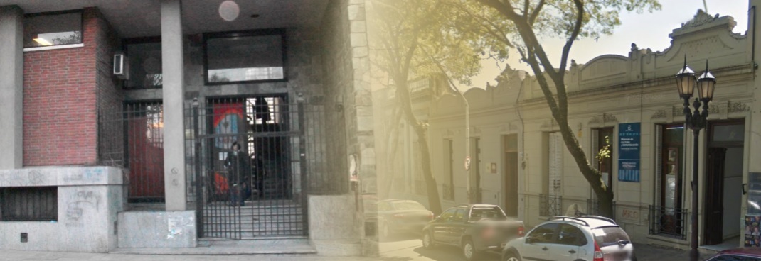 A la izquierda, la sede de calle Buenos Aires que es objeto del reclamo. A la derecha, el edificio de Alameda de la Federación que será reparado.