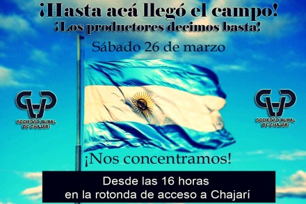 Después de Gualeguaychú, la convocatoria se repetirá este sábado en Chajarí.