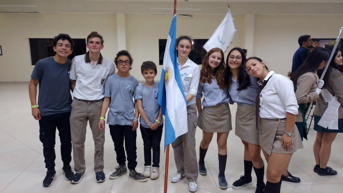 La delegación argentina que estuvo presente en Capiatá, Paraguay.