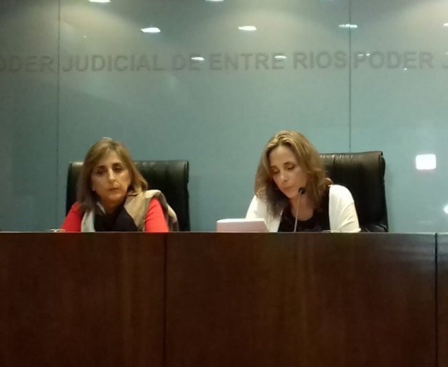Marcela Davite y Marcela Badano, vocales de la Cámara de Casación Penal de Paraná.