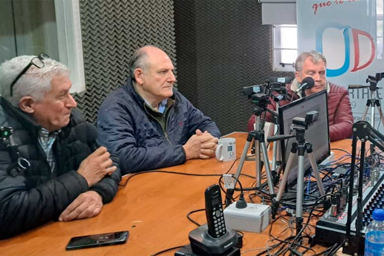 Galimberti, Niez y Telayna visitaron los estudios de Oíd Mortales Radio en Concordia