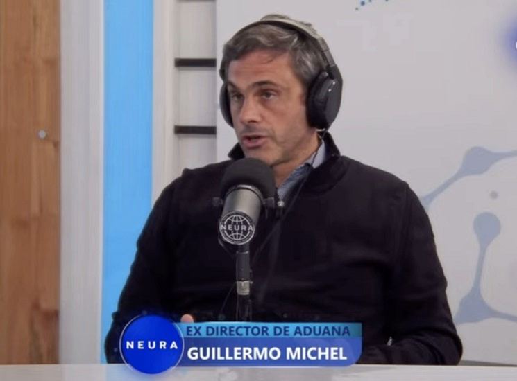 Michel durante la entrevista con Fantino.