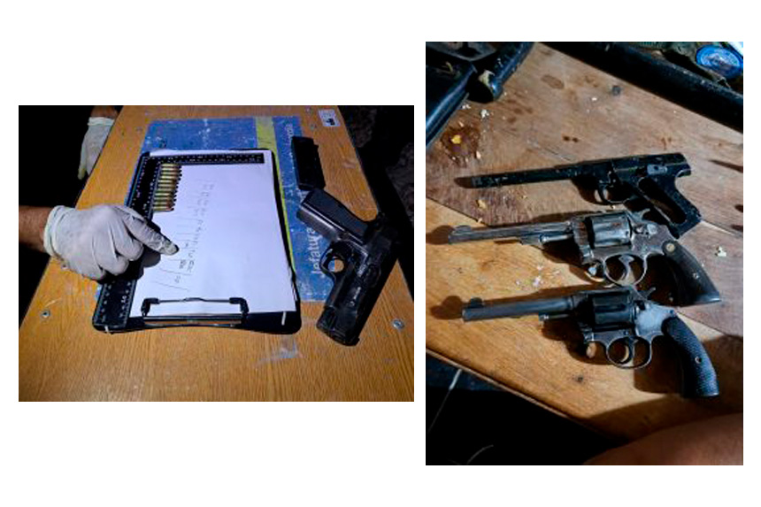 Alguna de las armas secuestradas (foto: Concordia Policiales).