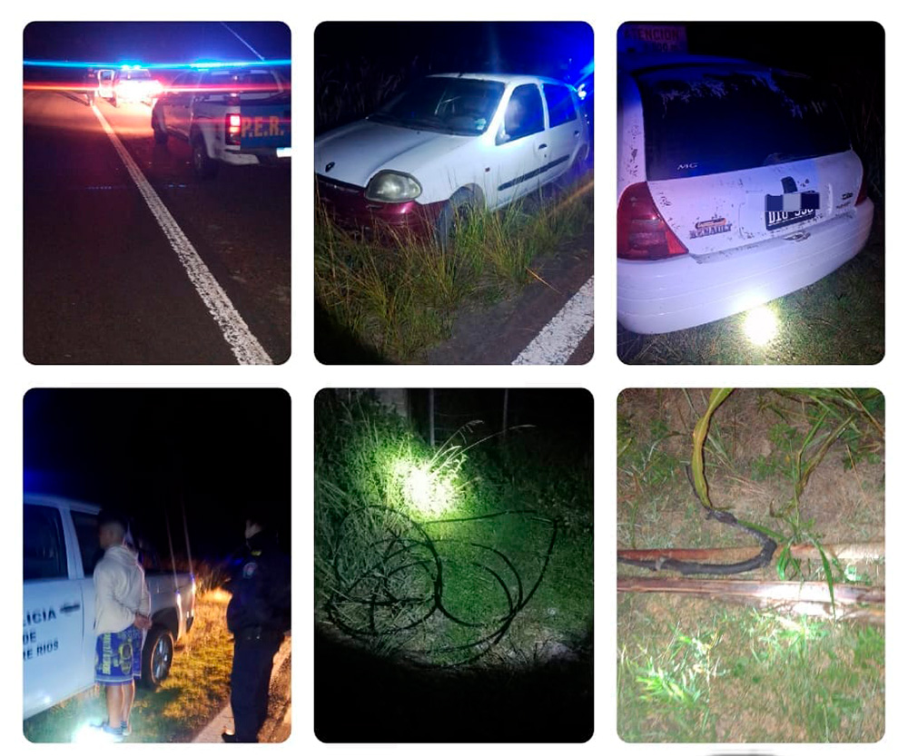 El operativo se realizó a la vera de la RN 14, en Pedernal, Departamento Concordia.