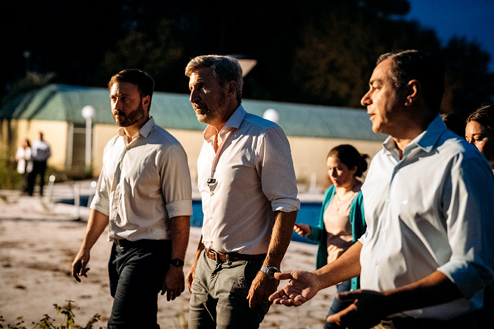 El intendente Francisco Azcué acompañó al gobernador, lo mismo que Eduardo Cristina de Codesal.