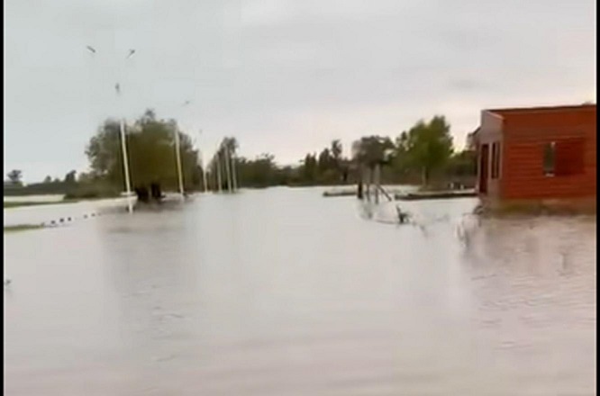 Ibicuy, bajo agua. Captura de video de Milva Durrels