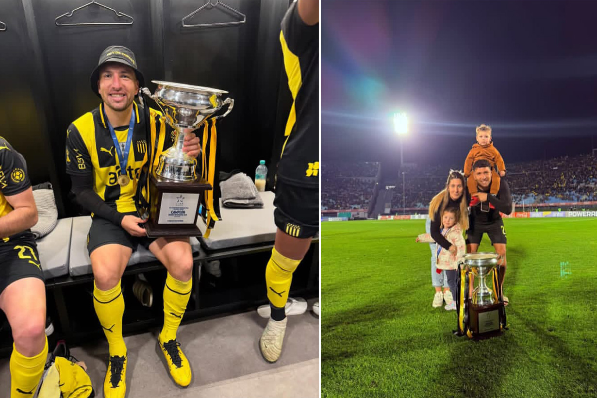 Remedi, con pasado en San Lorenzo, Banfield y el fútbol estadounidense, es campeón en Uruguay.
