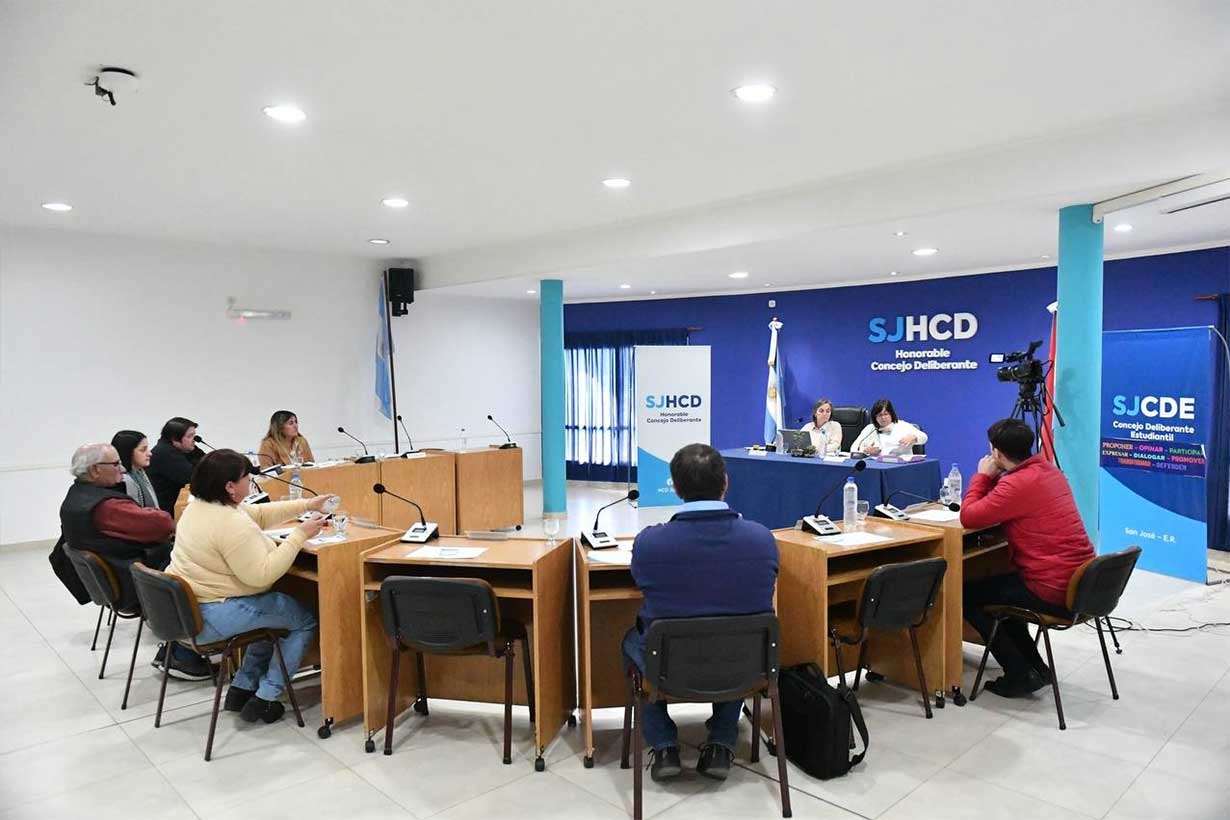 El Concejo Deliberante de San José, en la sesión de este lunes