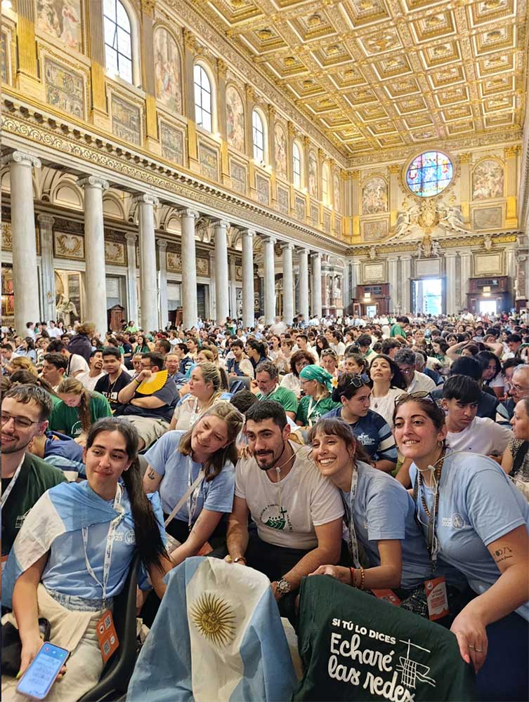 Encuentro de argentinos en Santa María la Mayor