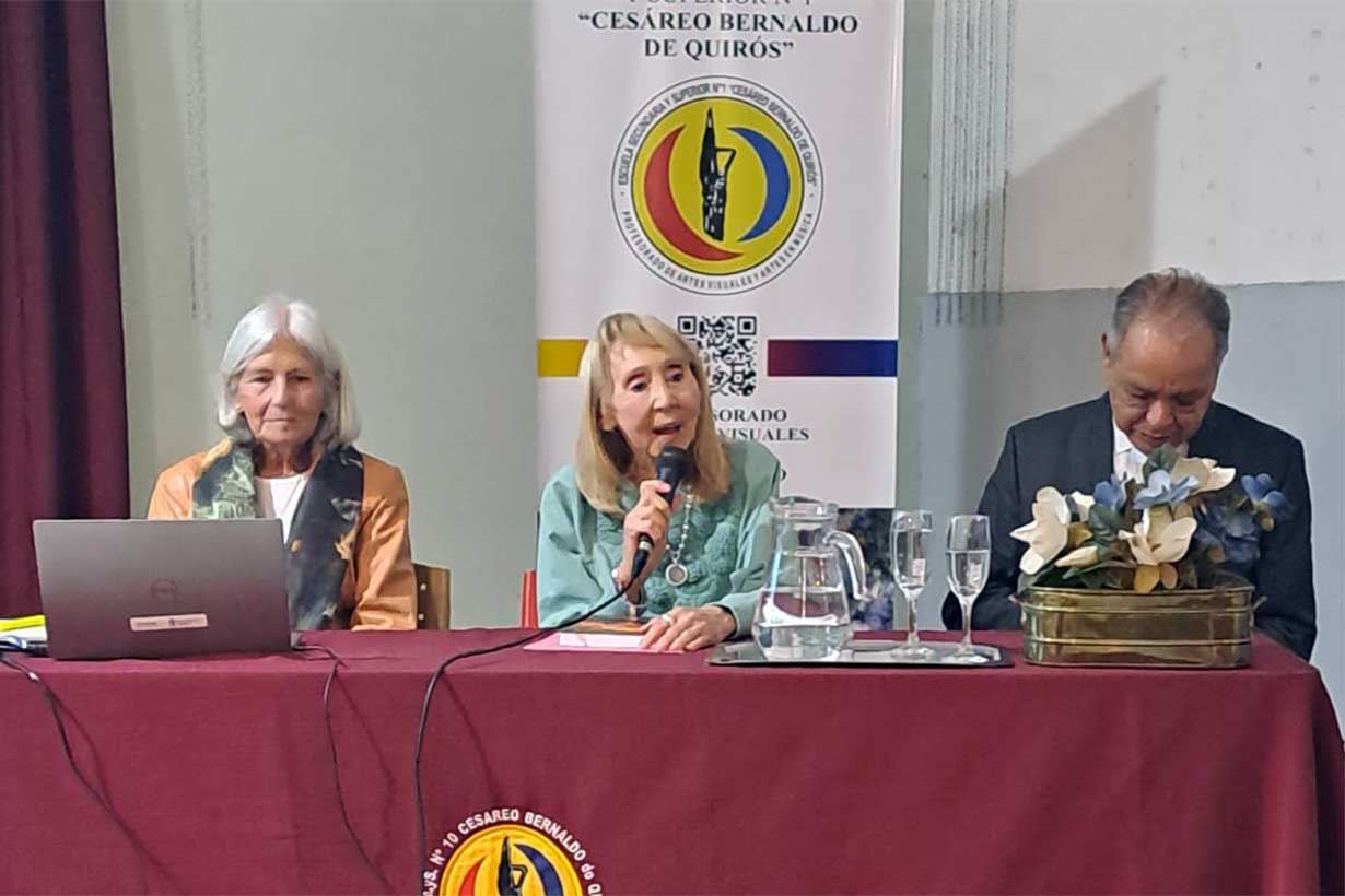 Mercedes Schoenemann, Maucy Reissemweber y Juan Carlos Palacios