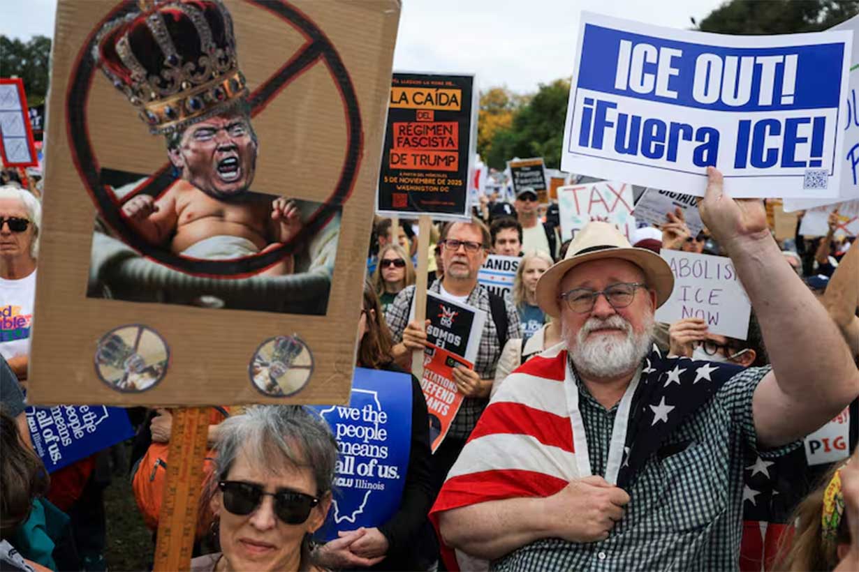 Las protestas No Kings en Chicago - JOE RAEDLE - GETTY IMAGES NORTH AMERICA