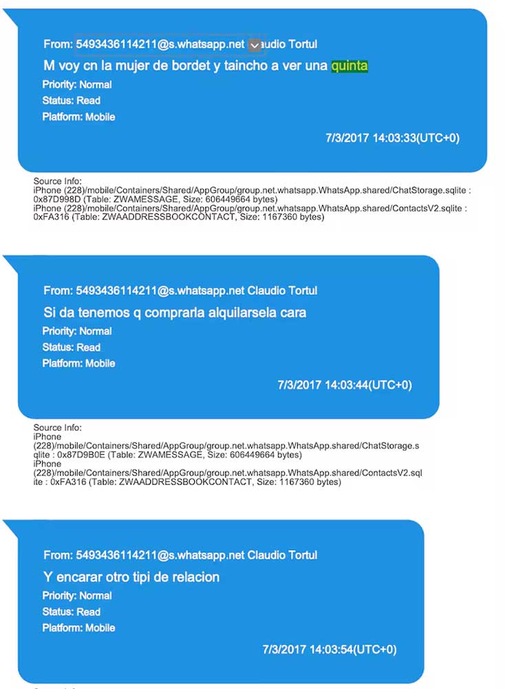 Una conversación entre los hermanos Tórtul del 7 de marzo de 2019