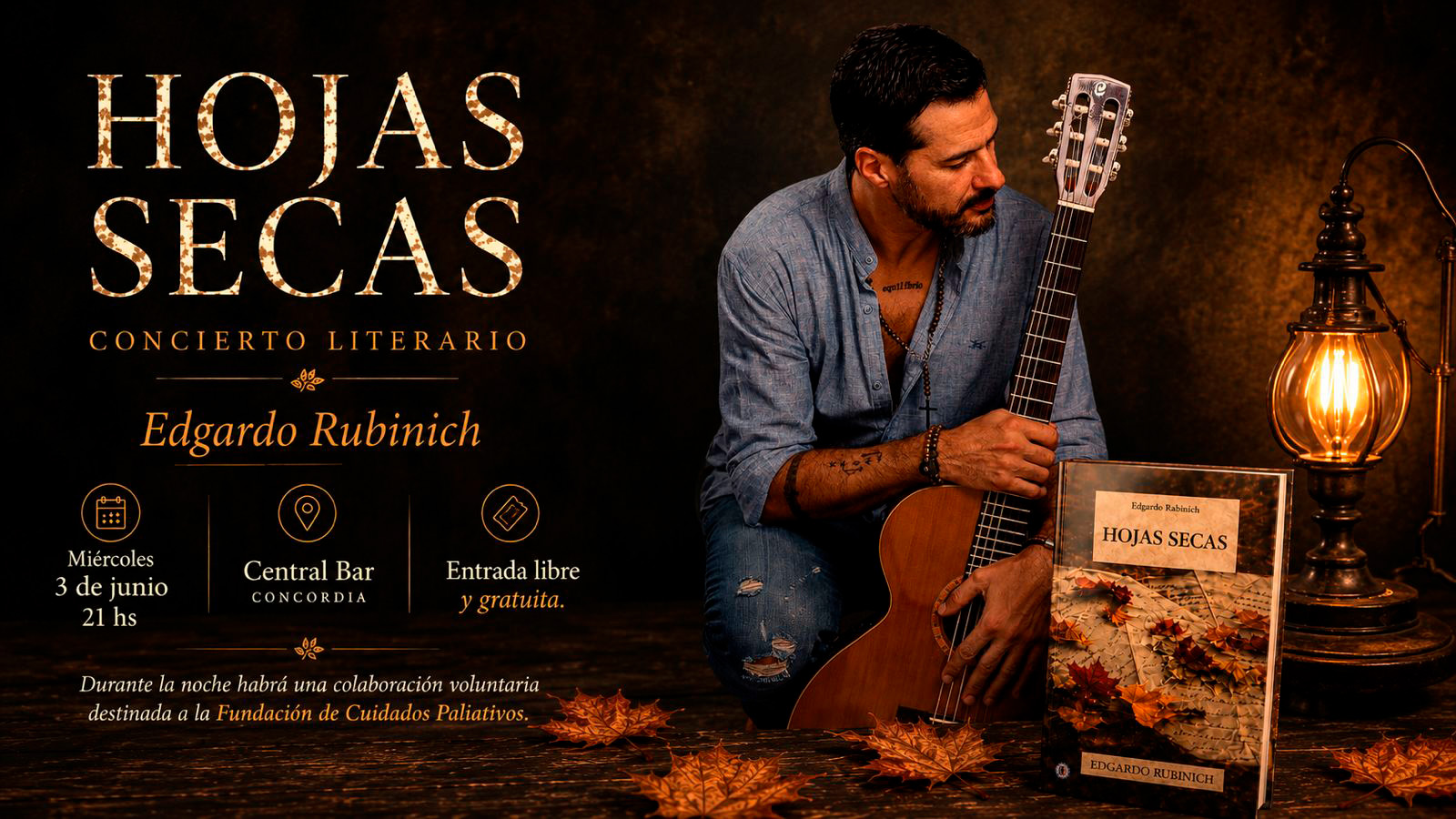 El artista oriundo de Concordia se presenta y llama a colaborar con una fundación.