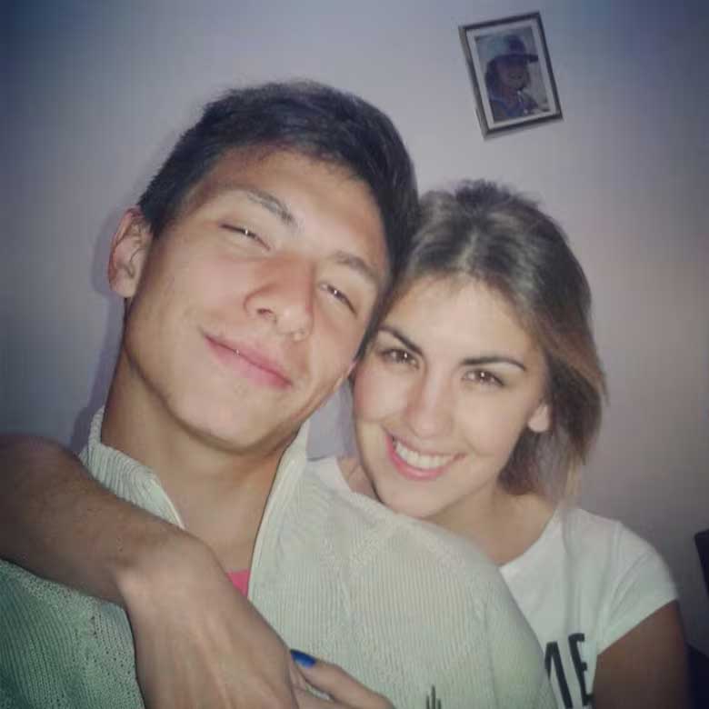 Muriel y Licha, cuando tenían 15 años