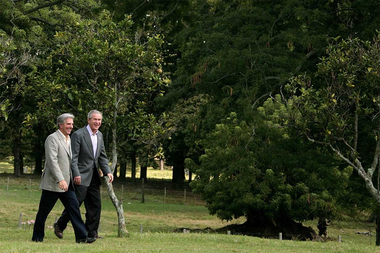 Tabaré Vázquez con George Bush