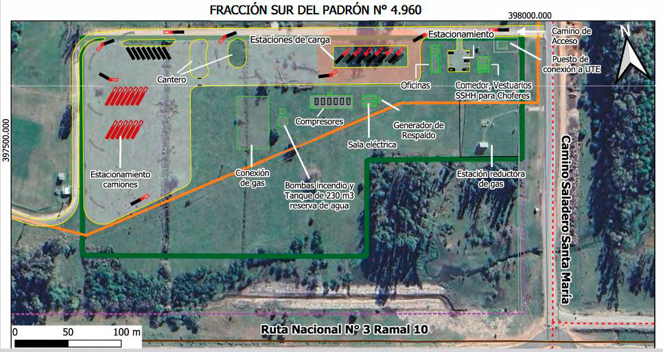 Este es el diseño en el caso de que la plante su ubique en la opción del sur.