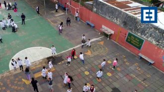 La escuela Chiovetta , desde el drone