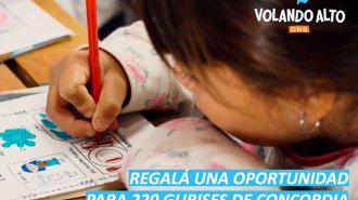 "Volando Alto": ayudá a 220 niños concordienses