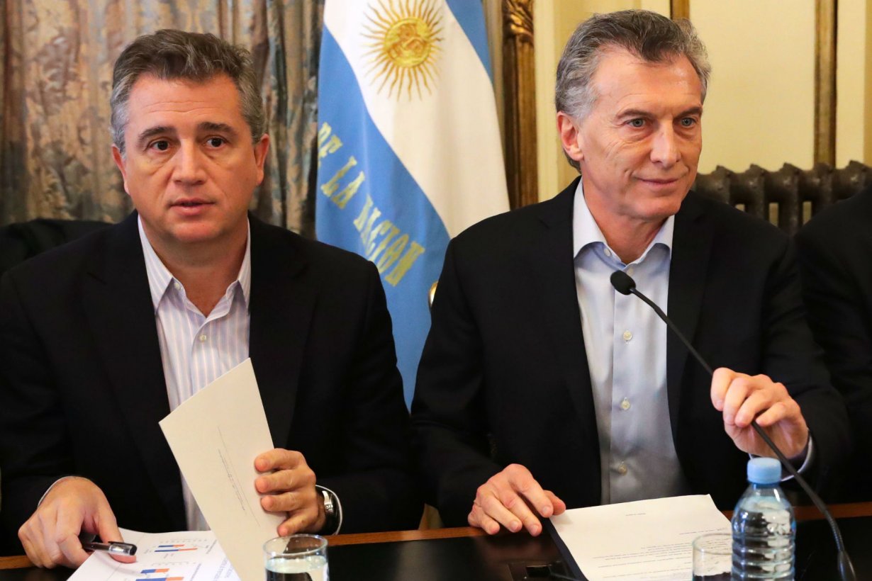Etchevehere, con Macri, en una reunión de Gobierno