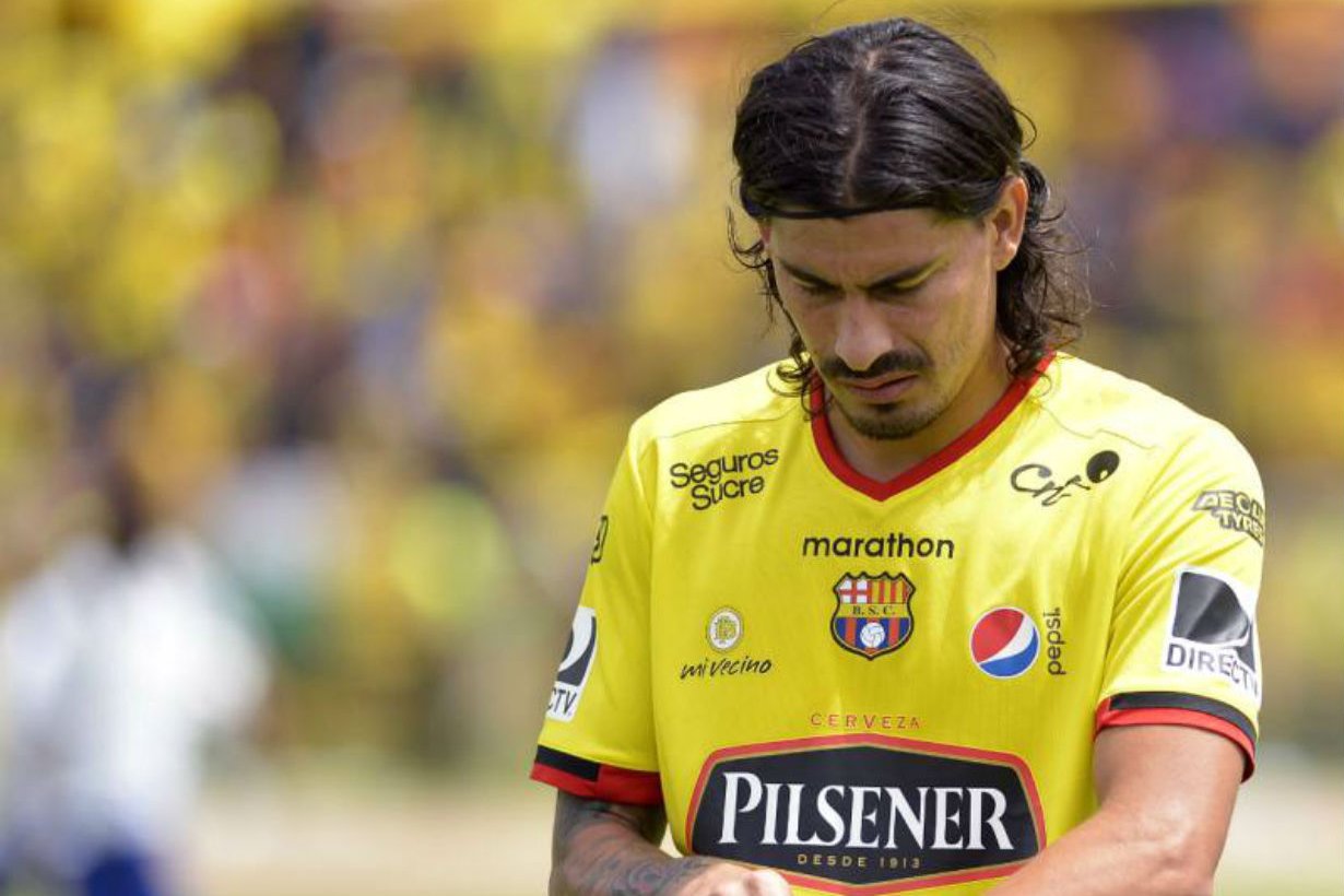 Ismael Blanco, cuando jugó en Barcelona de Ecuador