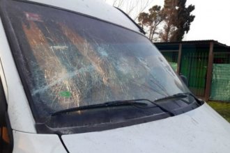 Furia desatada: le prendió fuego la camioneta y atacó con un bate a policías