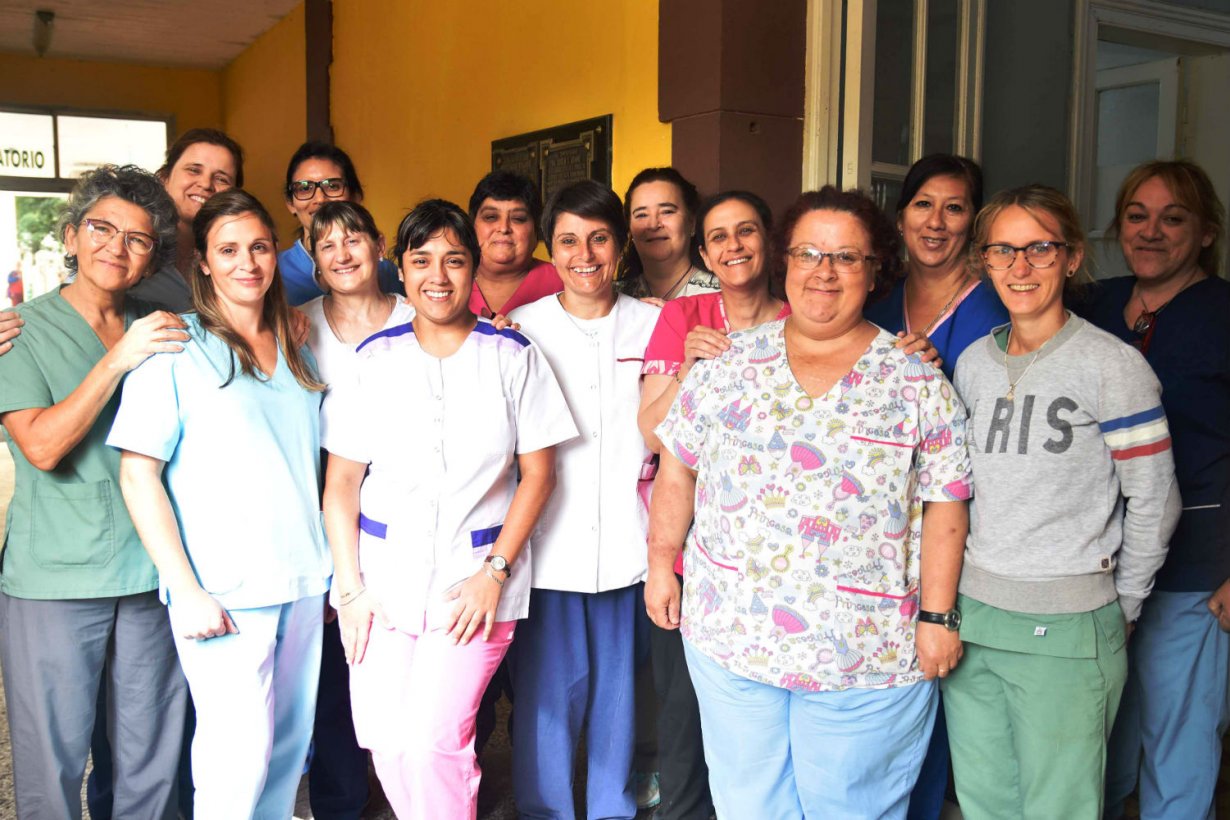 Enfermeras del San Benjamín (foto: Rubén Coman)