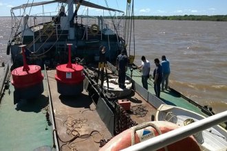 Hay malestar en Concepción del Uruguay porque la Armada Argentina realiza el balizamiento del río Uruguay