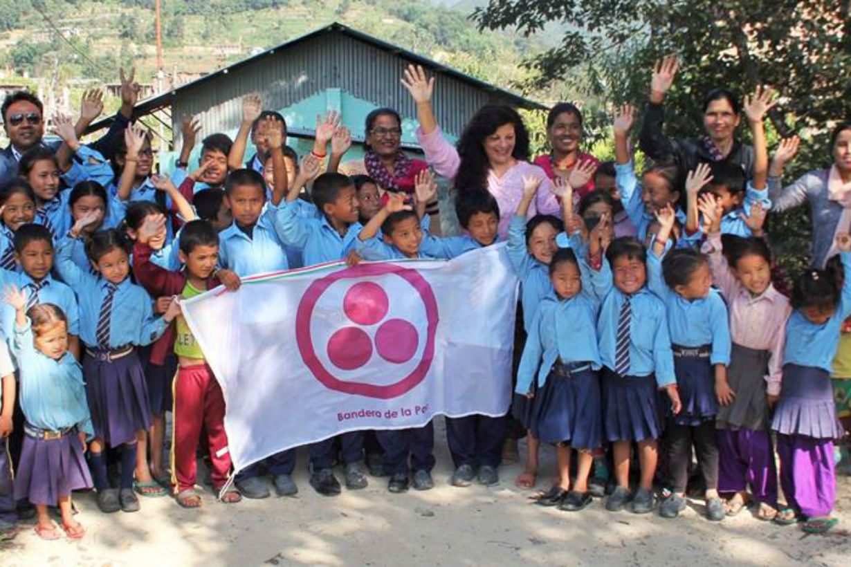 Mil Milenios de Paz en una escuela de Nepal.
