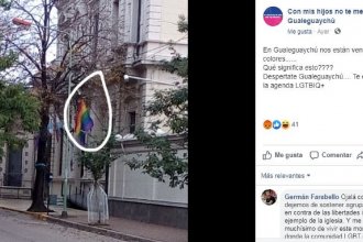 Municipio entrerriano colgó la bandera LGBT en edificios públicos y hubo polémica en las redes