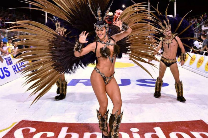 Yamila en la edición 2018 del Carnaval del País.