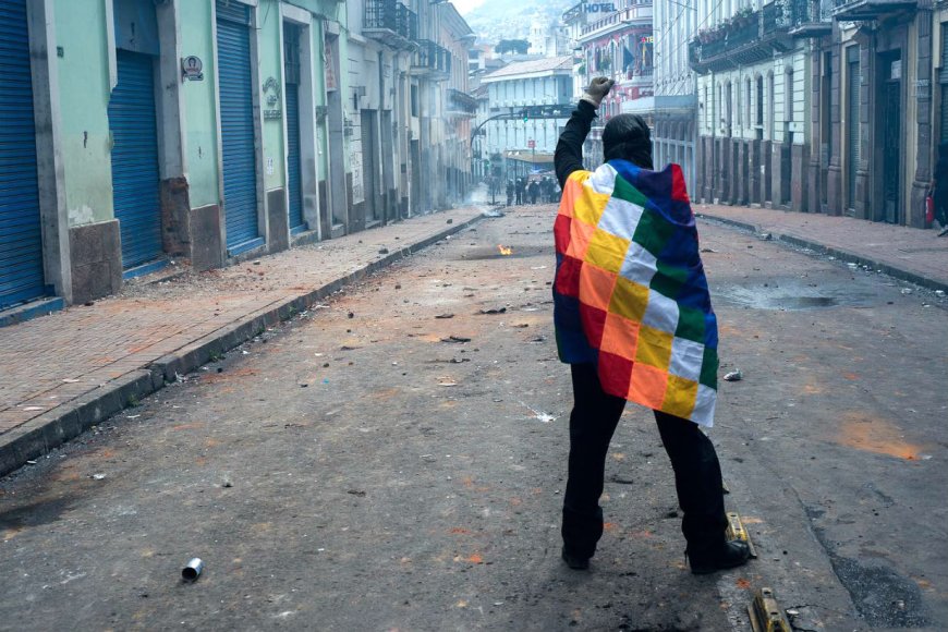 La protesta en Quito Crédito: Luis Herrera