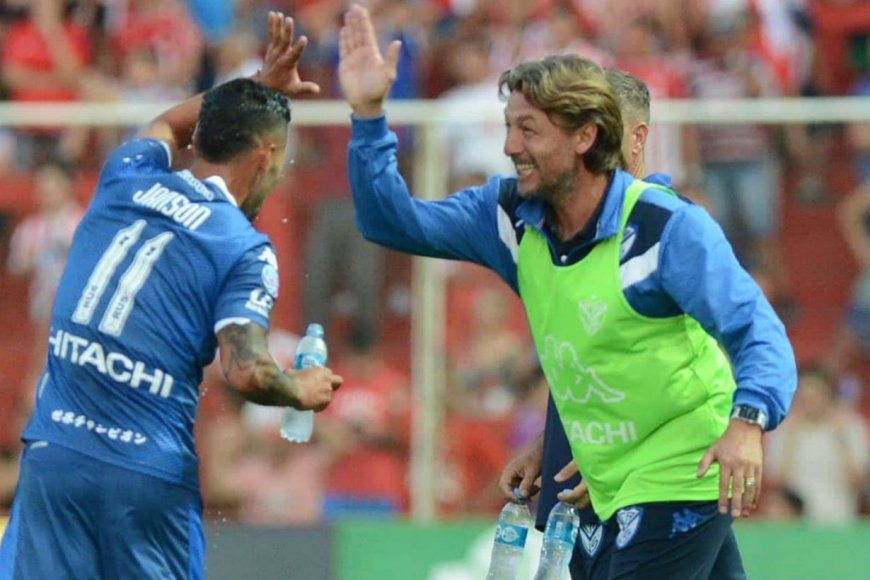 Heinze sonrió en su último partido en Vélez.