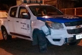 La evasión de un control policial derivó en una persecución de película que culminó con un choque