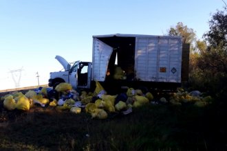 El gobierno provincial brindó explicaciones sobre el camión volcado con residuos sanitarios