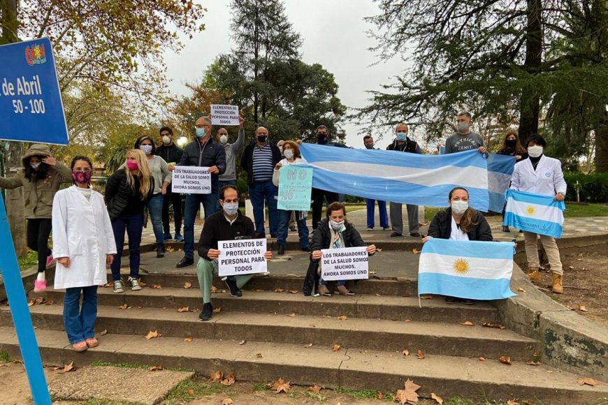 La protesta de este sábado, en Colón.