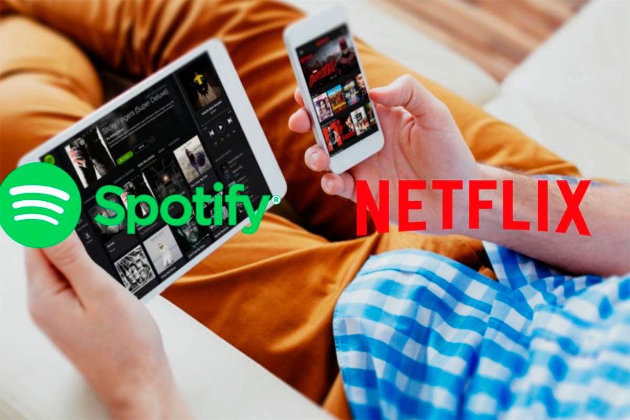 Spotify y Netflix, dos plataformas muy conocidas