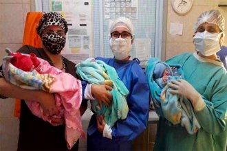 Mientras confirmaban el caso 100 en el departamento, nacieron trillizos en un hospital
