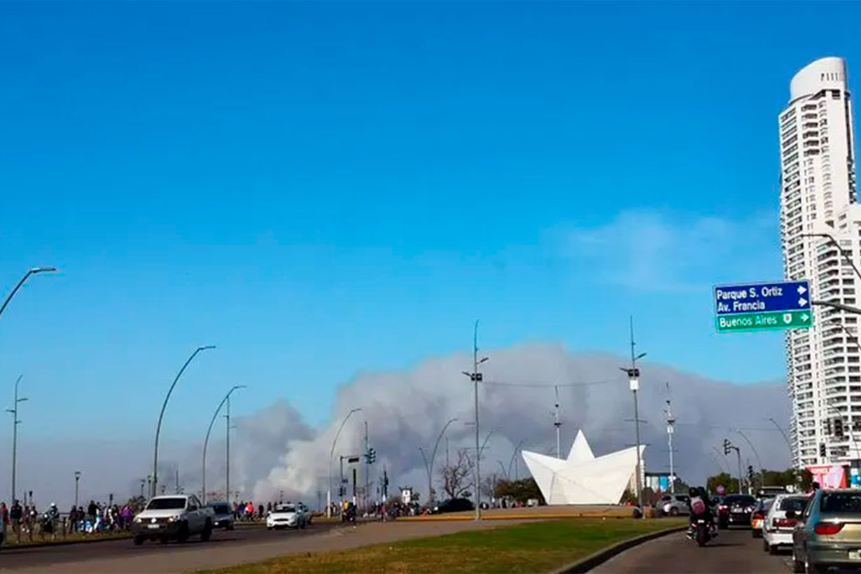 El humo, visto desde Rosario